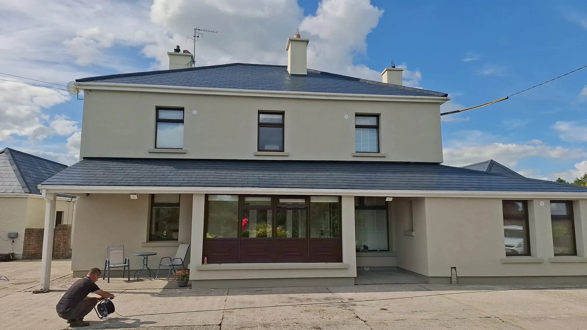 Inspecting a roof for early signs of a leak in Kilkenny